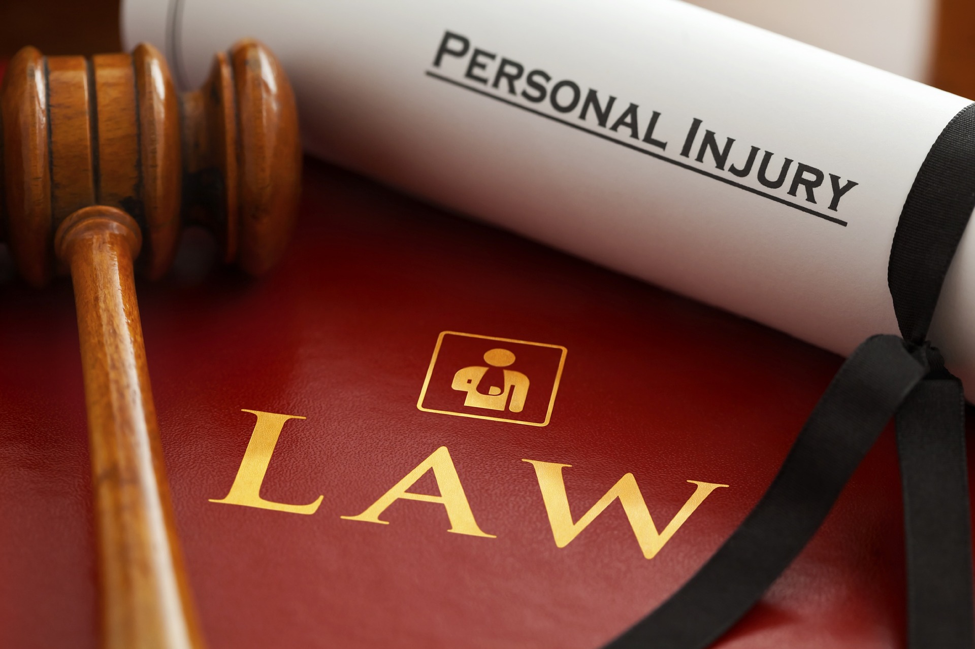 Close up of a personal injury legal document